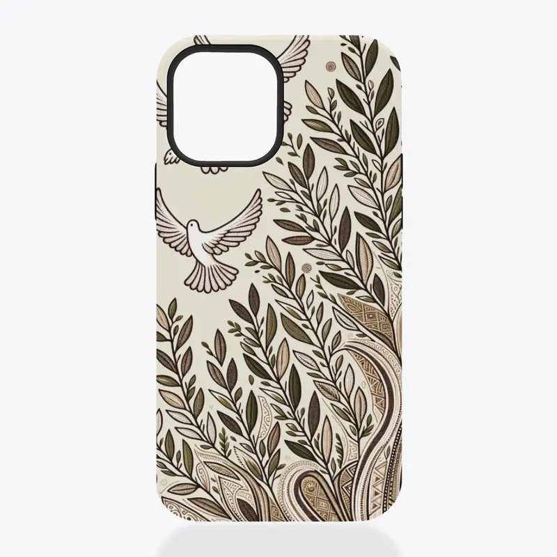 Olive Tree with Dove Phone Case